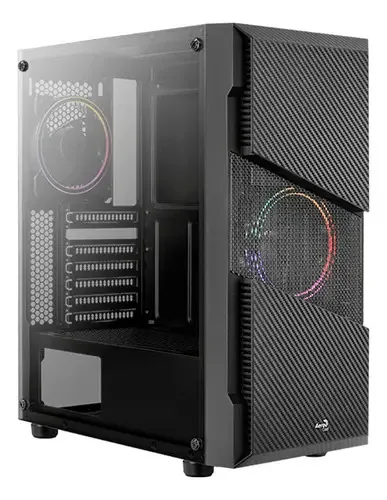 Gabinete temperado para PC Gamer Rgb Aerocool Manace Saturn Frgb