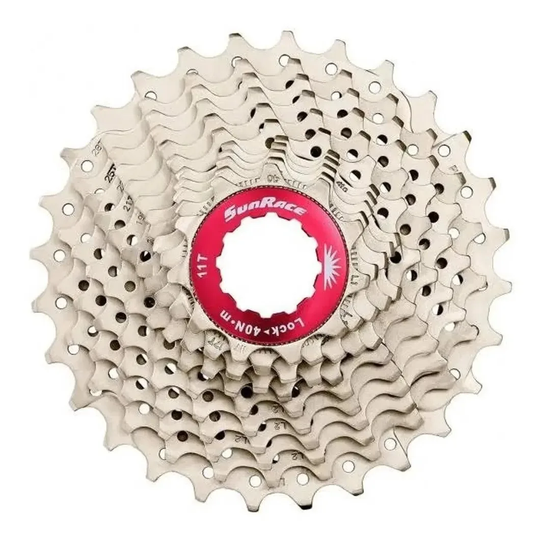 Cassete SunRace RX1 11v Estrada, Compatível Com Shimano