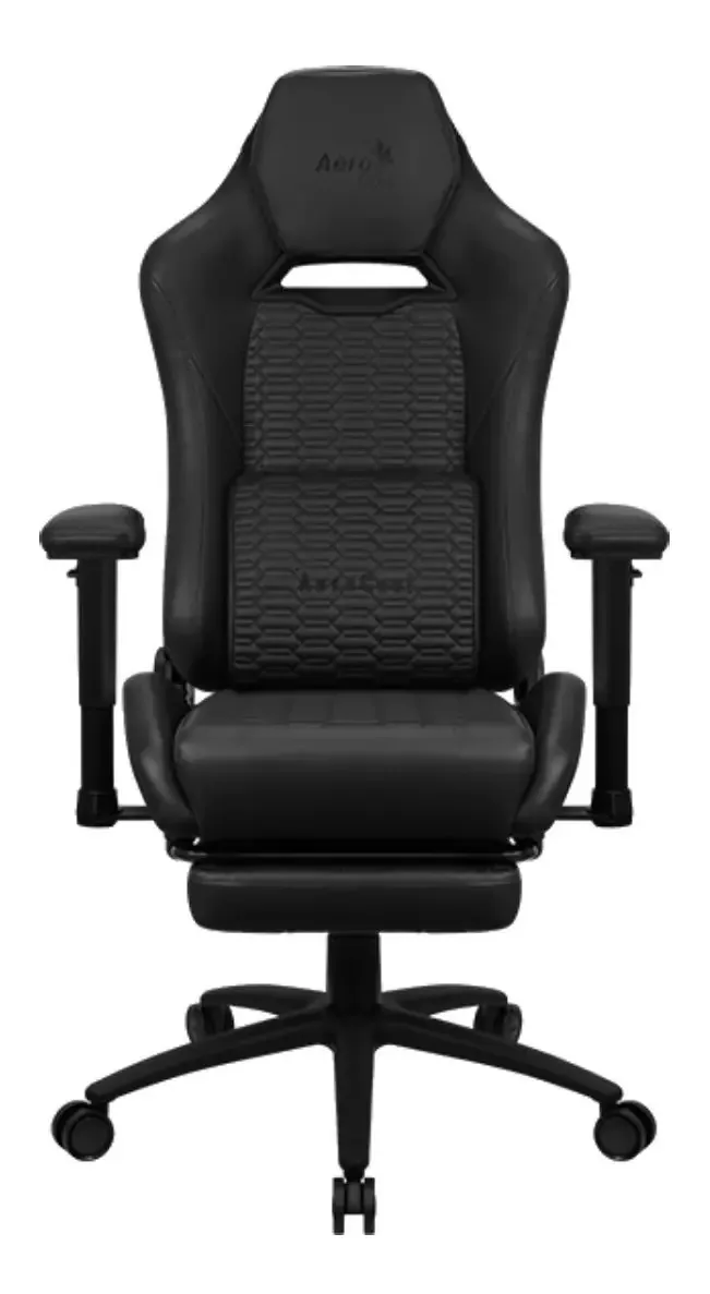 Cadeira Gamer Aerocool Royal Leatherette Color Charcoal Black
