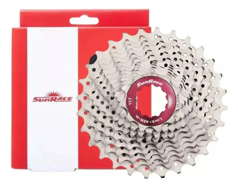 Cassete SunRace RZ800 12V 11-30D para Bicicleta Speed