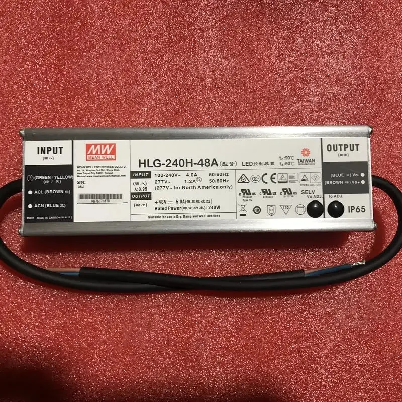 Mean Well HLG-240h-48a Tensão constante de 240w + Driver de LED de corrente constante HLG-240h 48v 5a