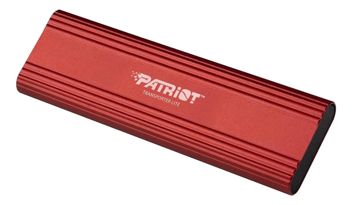 SSD externo Patriot Transporter Lite de 1 TB tipo C SSD de cor vermelha