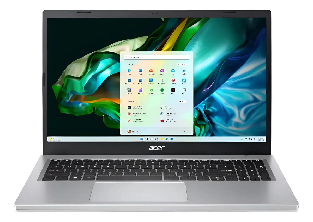 Notebook Acer Aspire 5 Silver 15.6 SSD Disco SSD 512 Gb Amd 7520u 16 GB de RAM