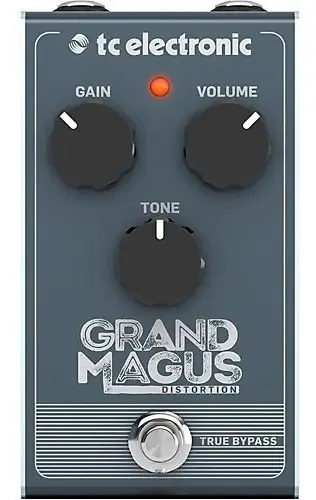 Pedal de efeitos Tc Electronic Grand Magus Distortion em cinza escuro