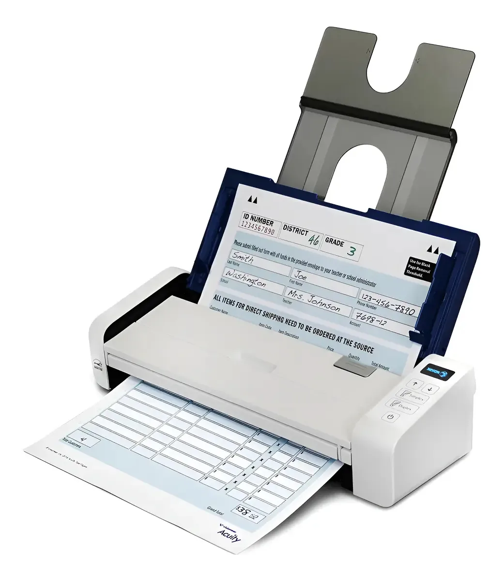 Scanner portátil portátil de papel/escritório A4 branco XDS-p