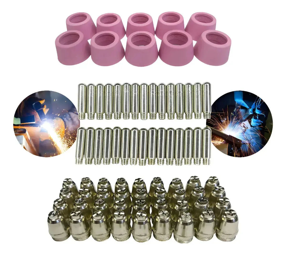 Kit de cortador de plasma de tocha consumível de 80 unidades Ag60 Sg55