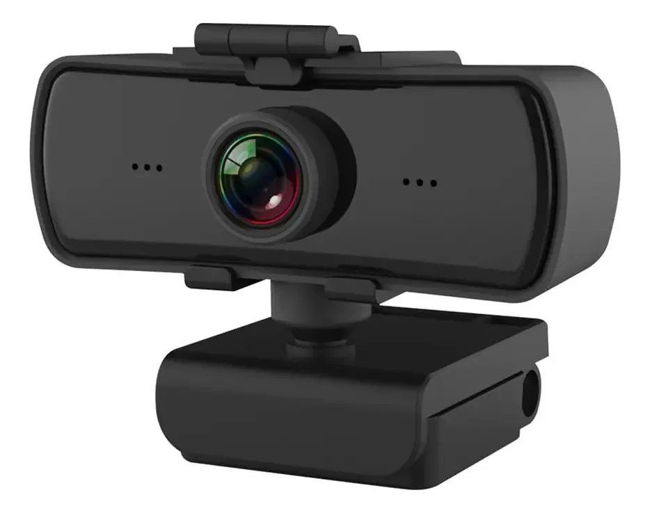 Ajuda - 1 webcam com microfone ajustável em 360 graus, USB, plástico, foco automático do computador, webcam digital, PC, foco automático