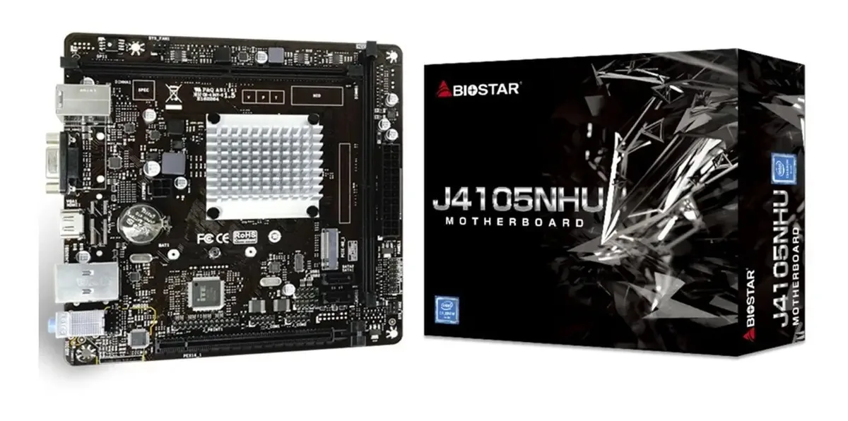 Placa-mãe Biostar J4105nhu Celeron Ddr4 Mini Itx
