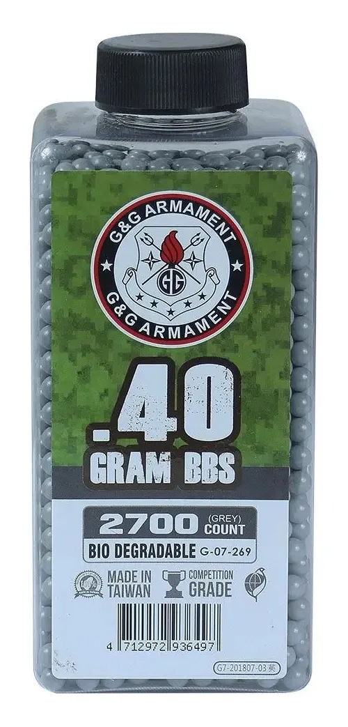 Munição Bbs 0.40g Precisão Sniper 2.700un Airsoft 6mm Bio