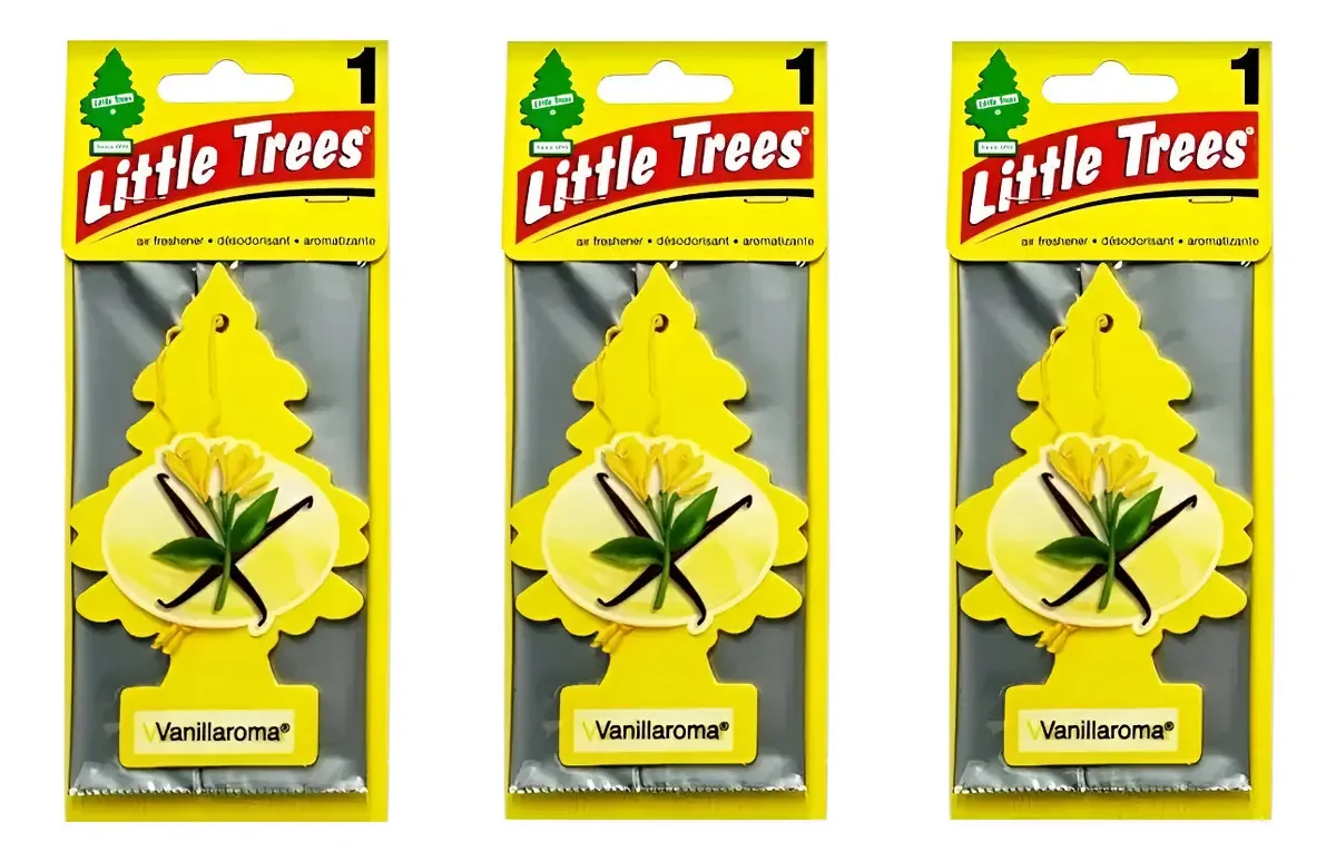 Pacote: 3 Little Trees, sabor de pinho e baunilha