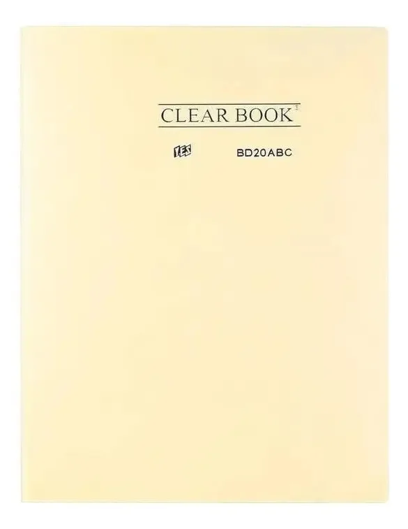 Pasta Catálogo A4 Tons Pastéis Amarelo Yes Clear Book 20 Folhas
