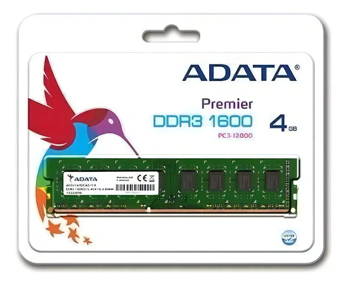 Memória RAM 4GB 1 Adata AD3U1600W4G11-R
