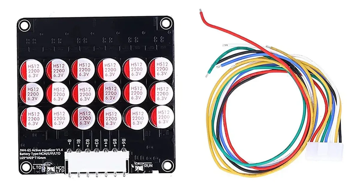 Sanchezeo 6s Equalizador Ativo Lifepo4 / / / Lto Capacitor de Balanceamento de Energia da Bateria