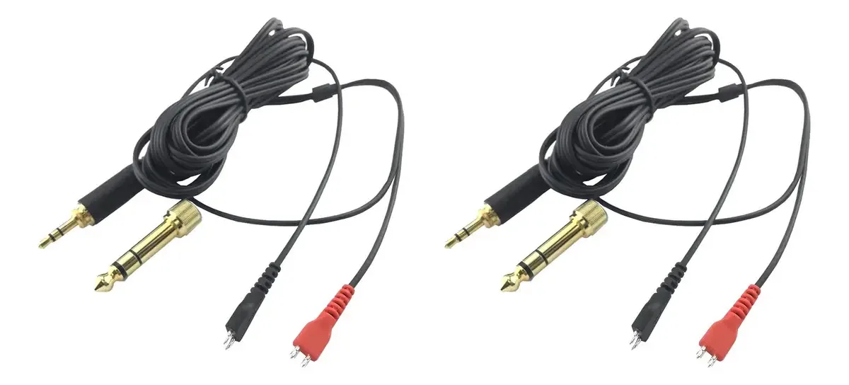 2 cabos de áudio de substituição para Sennheiser Hd25 Hd560 Hd5