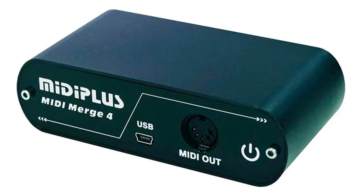 Promoção Midiplus Midi Merge Interfaz Midi 4 Midi em 1 saída Midi