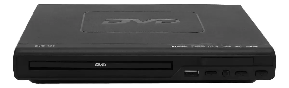 Huidysm Reprodutor de DVD Portátil para TV Compatível com Porta USB Compacto Multirregião DVD/SVCD/CD/Disco Reprodutor com Controle Remoto, Não Compatível com HD