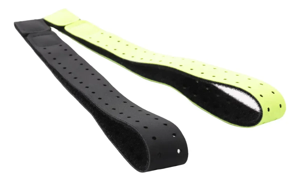 Pteanecay - 4 Peças Ajustáveis e Respiráveis de Reposição para Monitor de Frequência Cardíaca, Correia Macia (preto + verde), Elastano