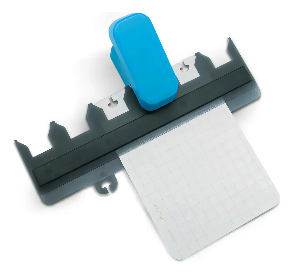 Mini braçadeira de perfuração Ibi Craft para expansão de disco em anel, cor azul claro, forma de perfuração, cogumelo