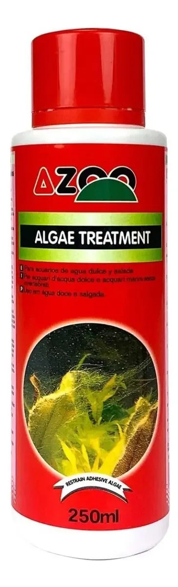 Tratamento de algas Azoo 250ml Tratamento de algas marinhas para lagoas de aquário