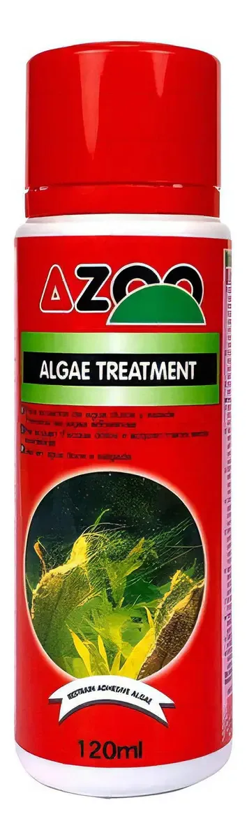 Tratamento de algas Azoo 120ml Tratamento de algas marinhas para lagoas de aquário