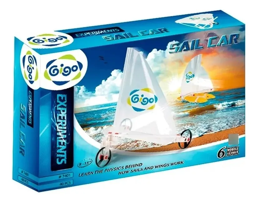 Veículo experimental de veleiro a vela Gigo 7401 Educando Número de peças 40
