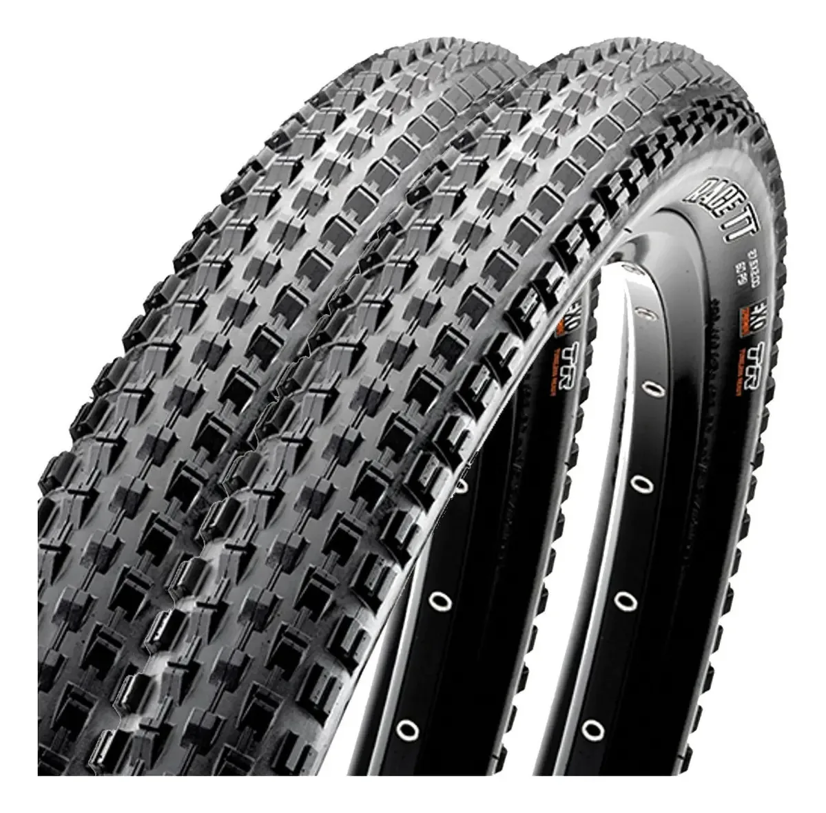 Par De Pneus Maxxis Race Tt 29x2.0, Em Kevlar, Com Exo E Tr Cor Preto