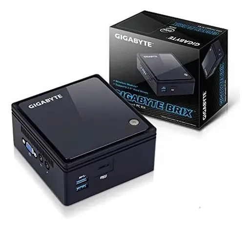 Mini PC Gigabyte GB-BACE-3150, Celeron N3150 cor preta