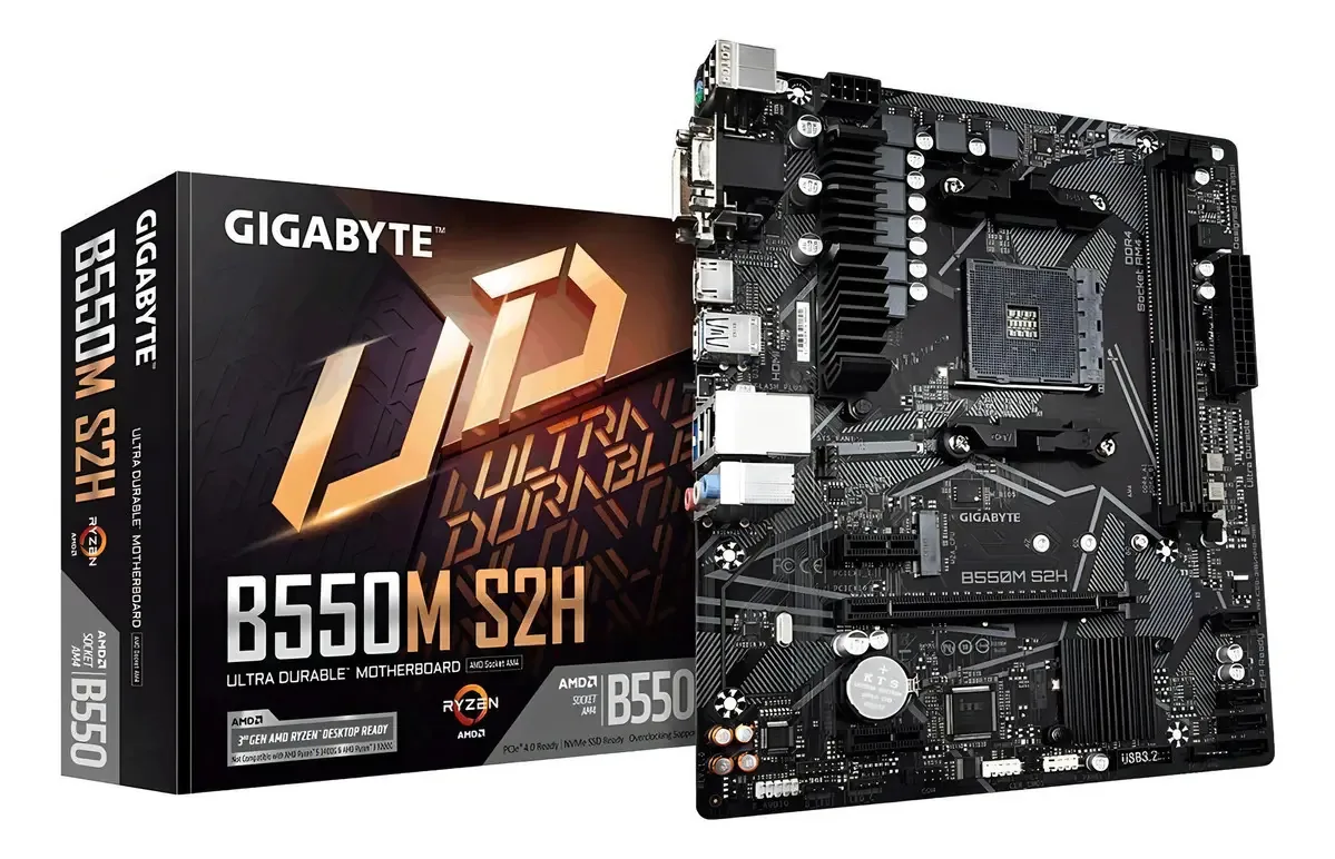 Placa Mae (amd) Gigabyte B550m S2h Ddr4 Am4