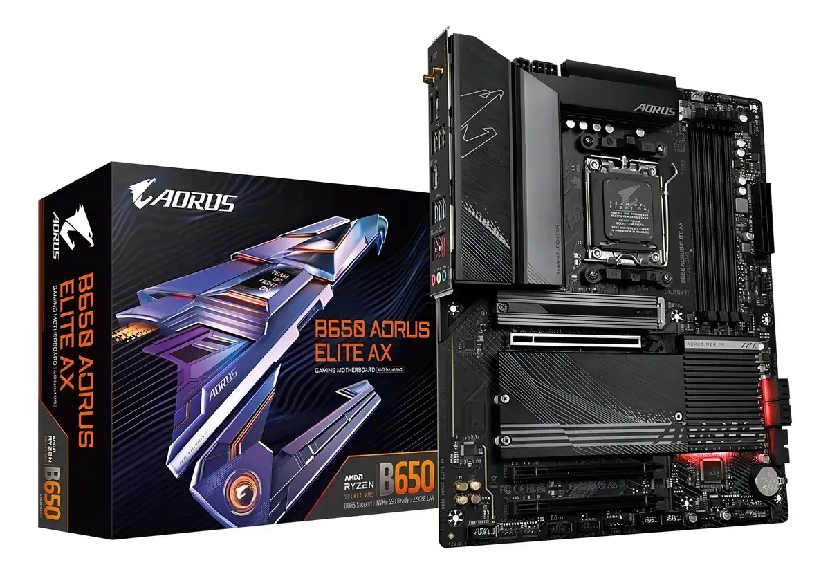 Mãe B650 Aorus Elite Ax Gigabyte DDR5 Am5