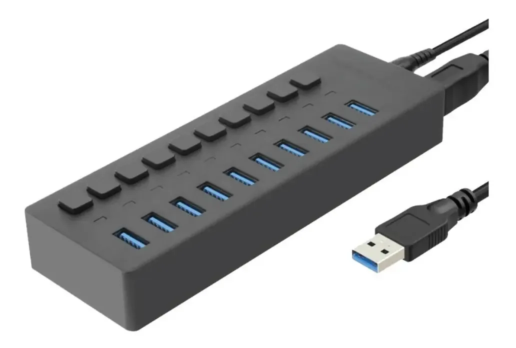 Hub USB 3.0 ultrarrápido de 10 portas - Ps