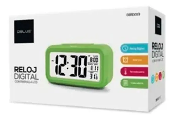 Relógio de mesa digital TL305W branco