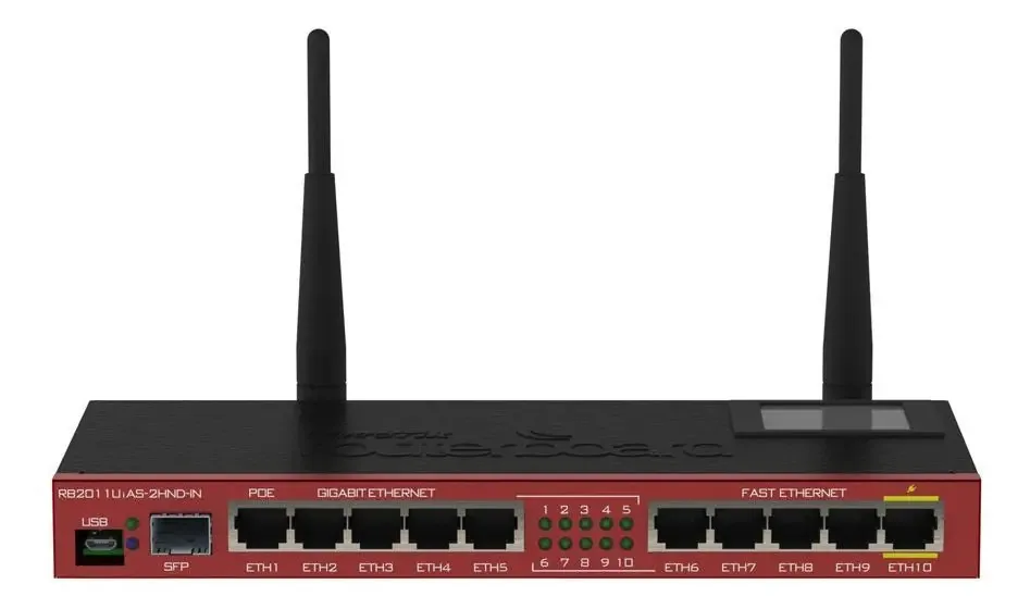 Roteador Wi-fi Mikrotik Rb2011uias-2hnd-in - Alta Potência