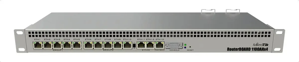 Roteador Mikrotik Routerboard Rb1100ahx4 - Cor Prateado