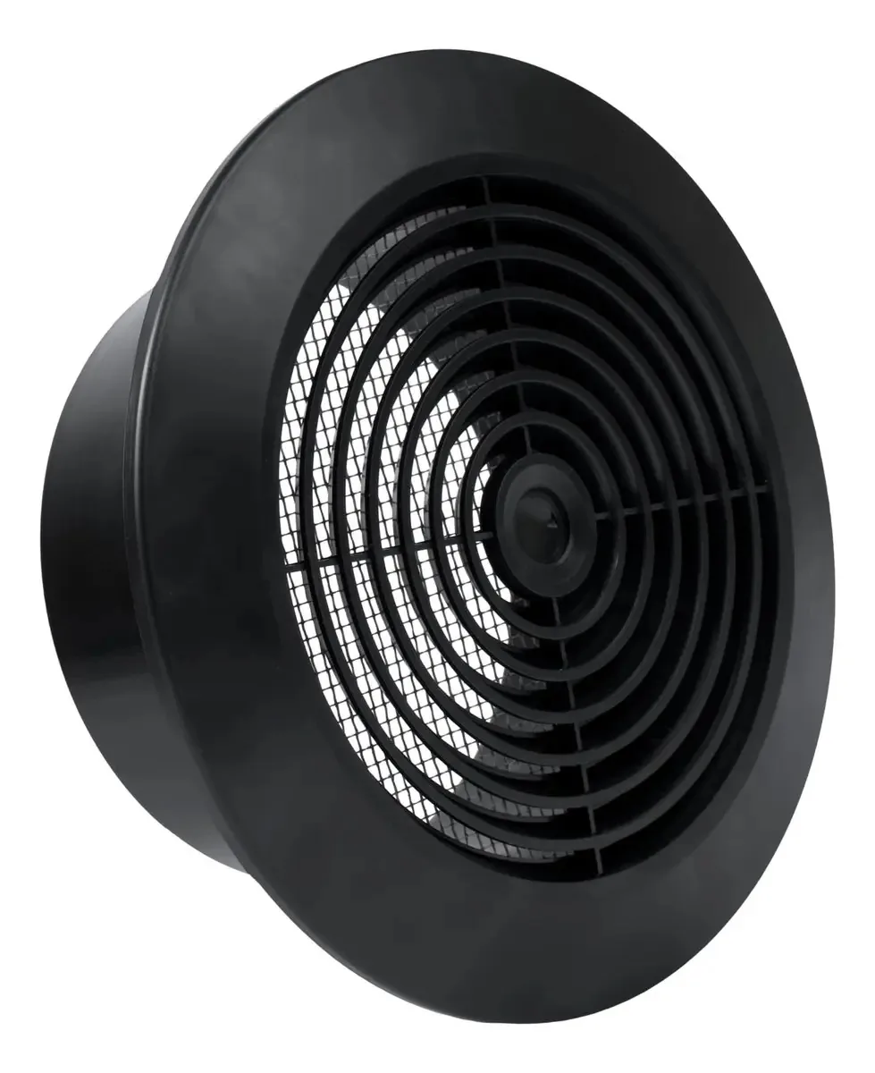 Grelha De Teto Removível Ventilação Cor Preto Plástic