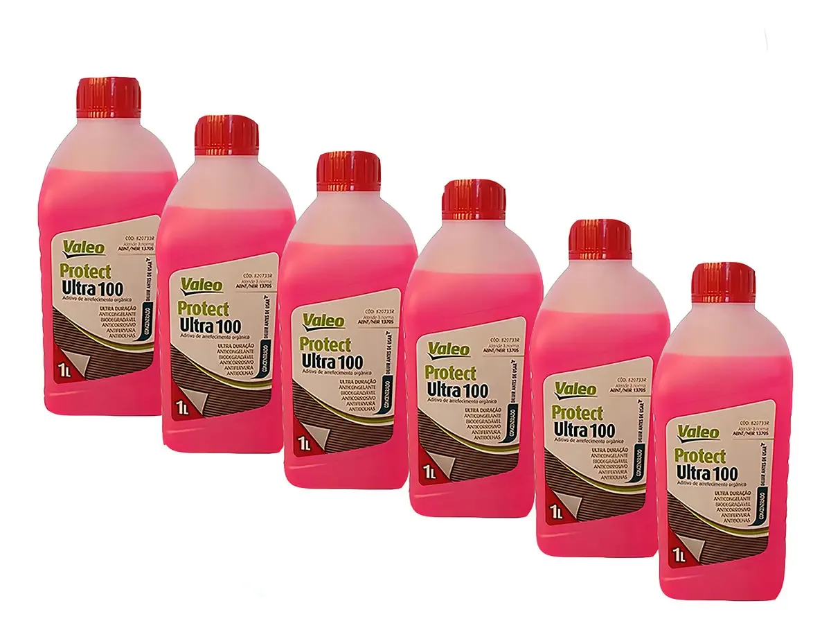 6 Litros Aditivo Radiador Concentrado Organico Valeo