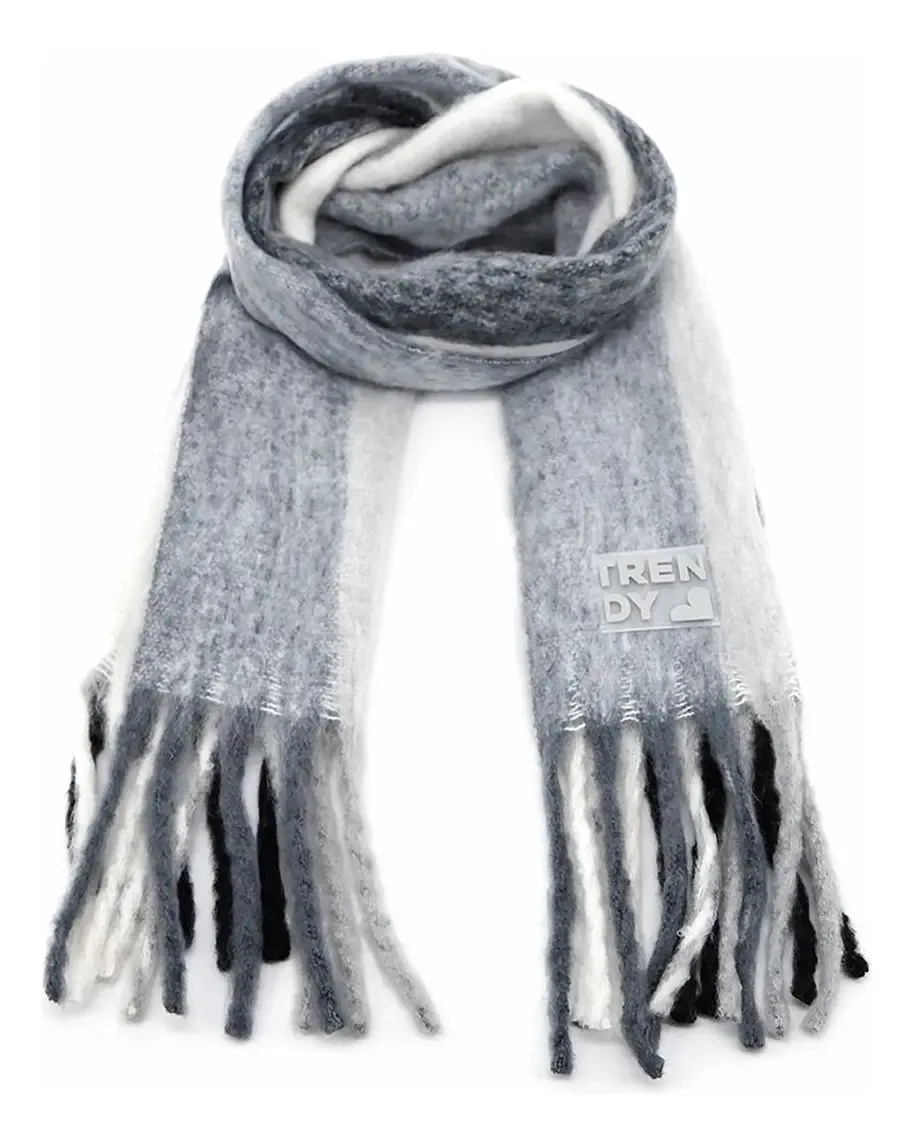 Lenço cinza liso moderno 18729