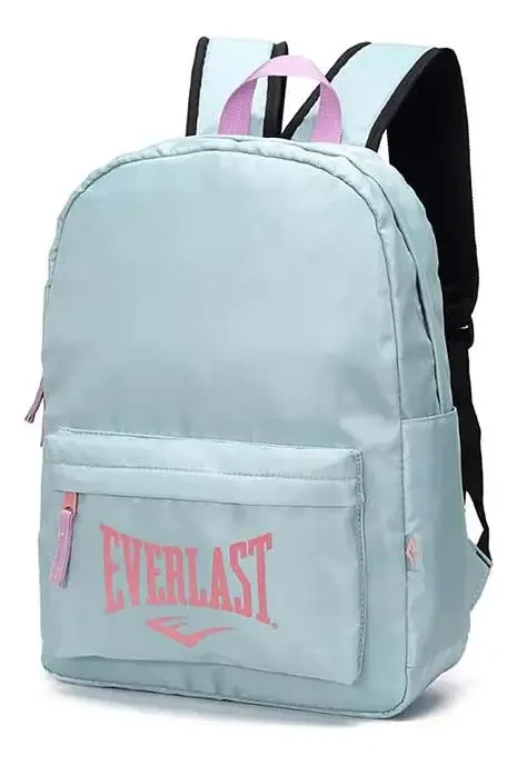 Mochilas turquesas importadas, design de tecido liso