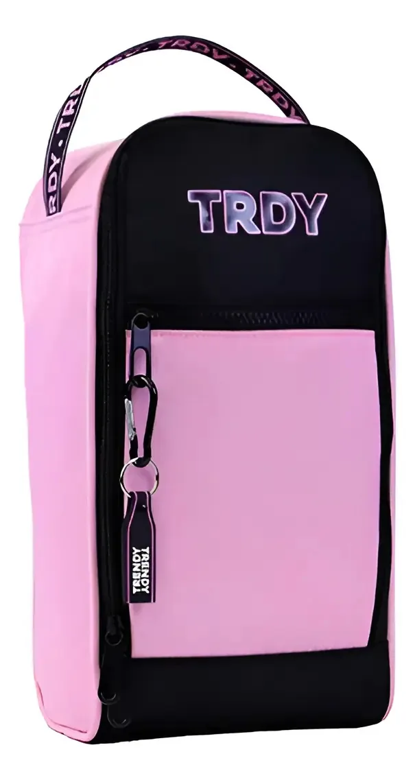 Botas esportivas femininas modernas para adolescentes pretas com rosa | Modelo 28538