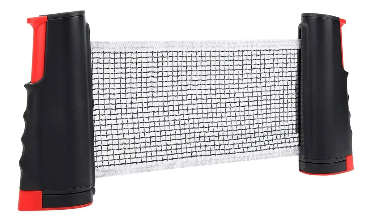 Suporte retrátil portátil ajustável de 170 cm vermelho - preto