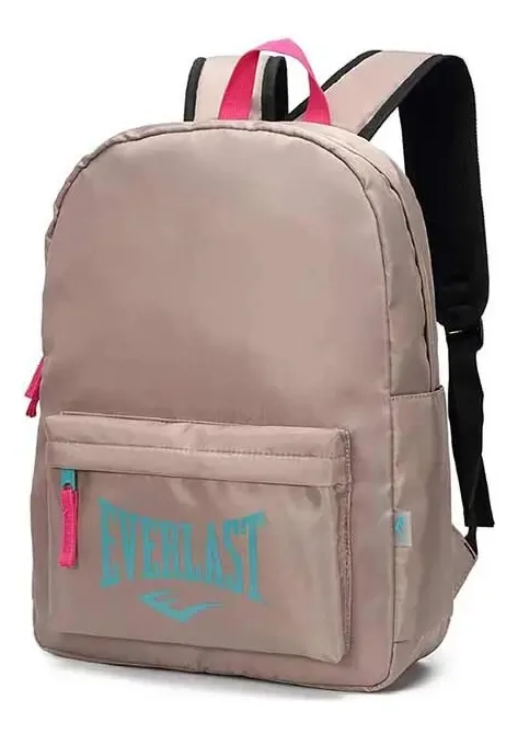 Mochilas cáqui importadas, design de tecido liso