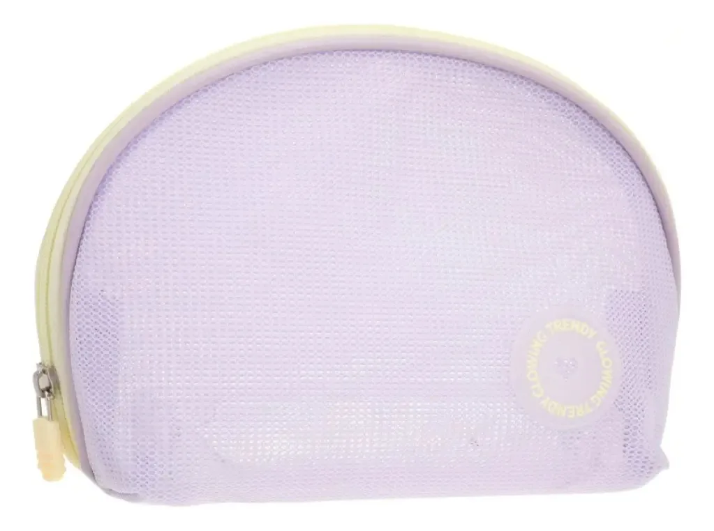 Estojo de cosméticos liso e roxo modernos e estojo de cartucho