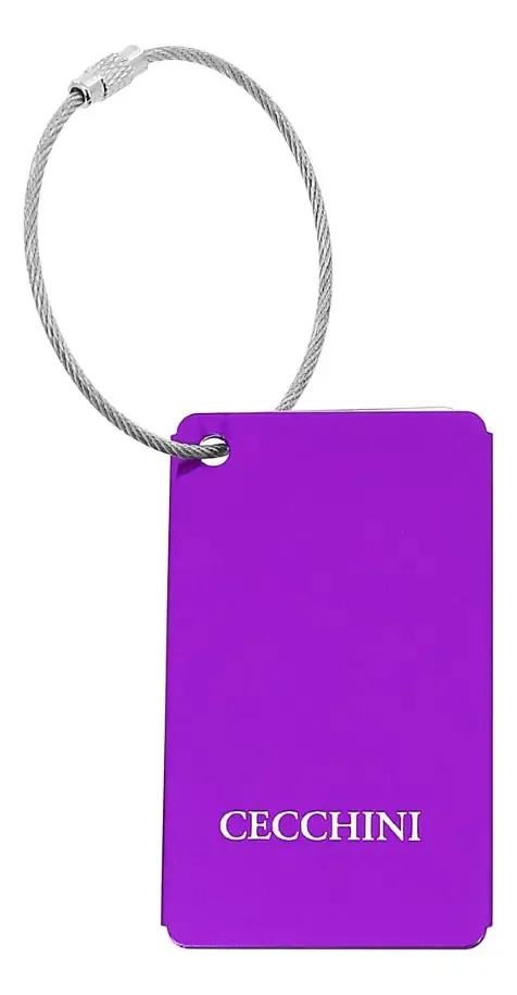 Identificador de bagagem Cecchini, acessório de bagagem de viagem, cor violeta 30540