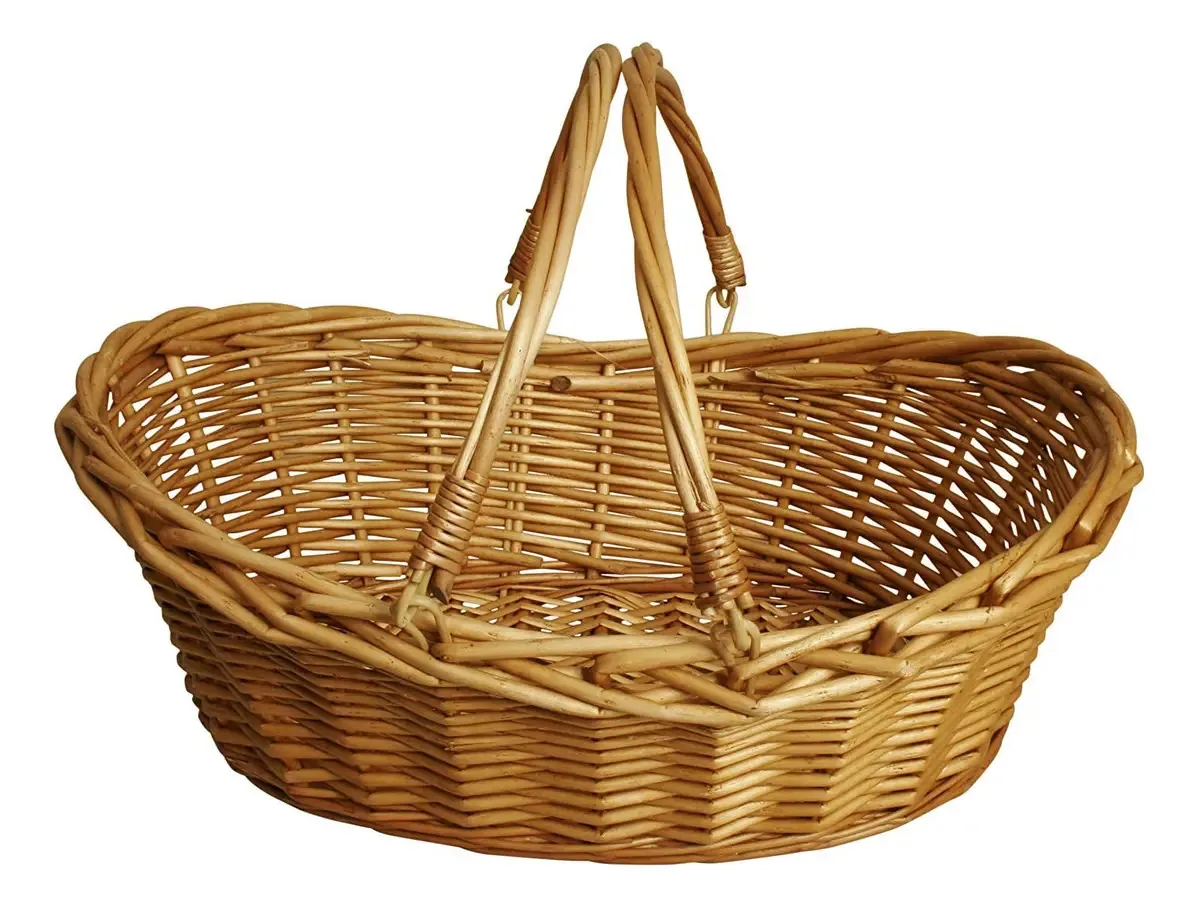 Cesta de vime Oypeip para, cesta de piquenique em tecido D