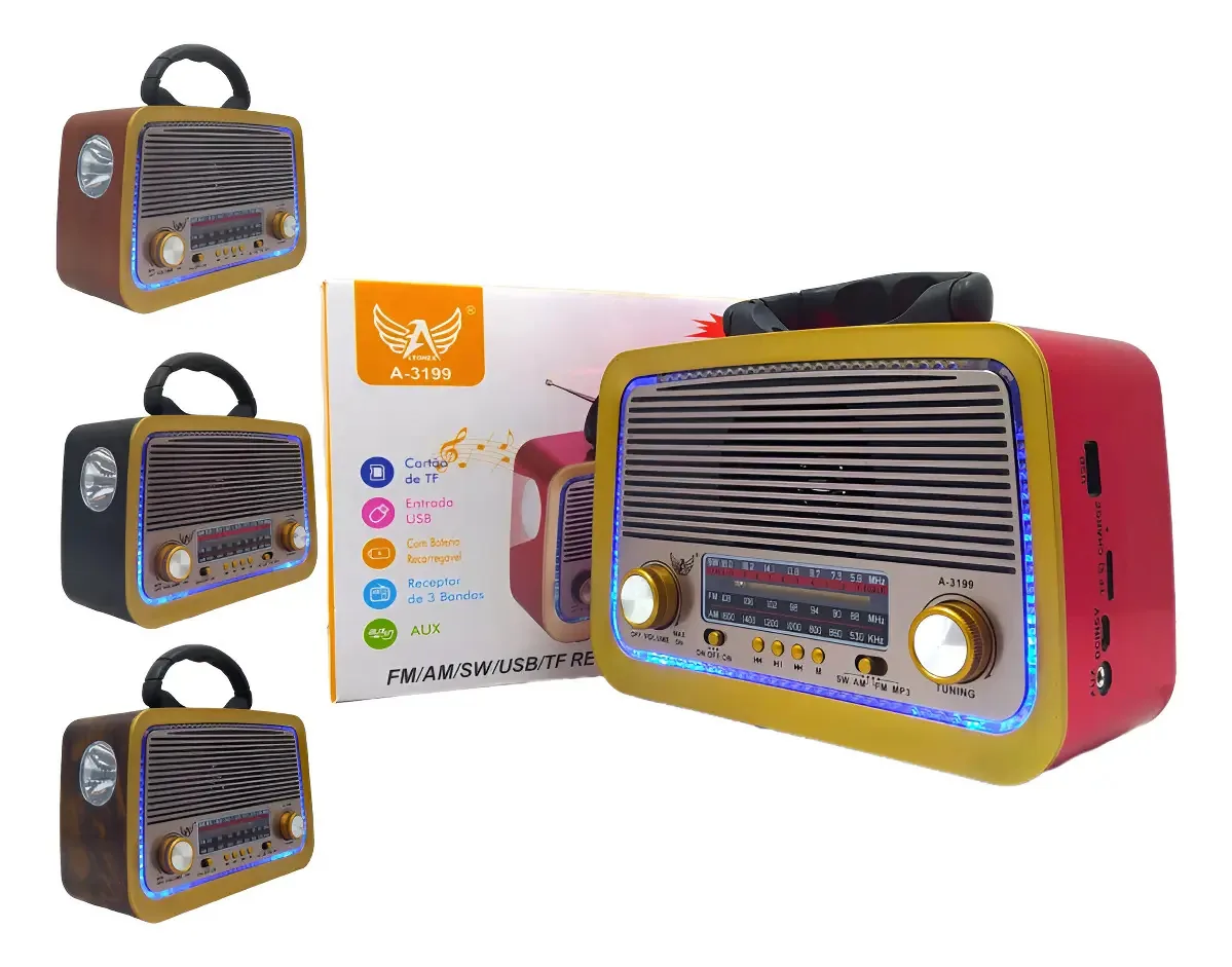 Radio Retro Portatil Bluetooth