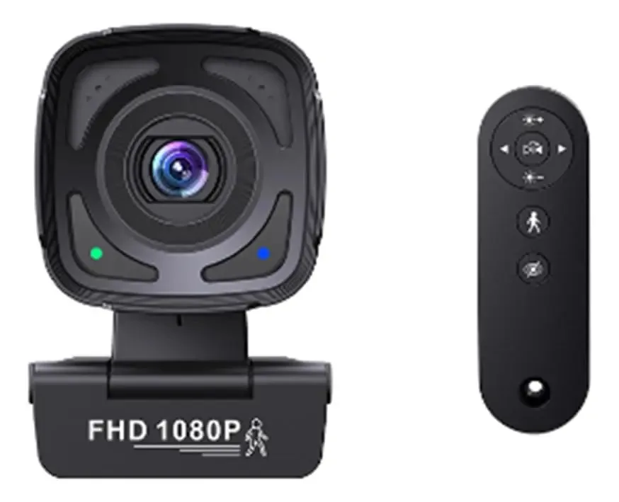 Câmera de streaming de rastreamento automático Latwne Webcam 1080p Câmera de streaming 1080p 30fps Webcam com câmera de controle remoto