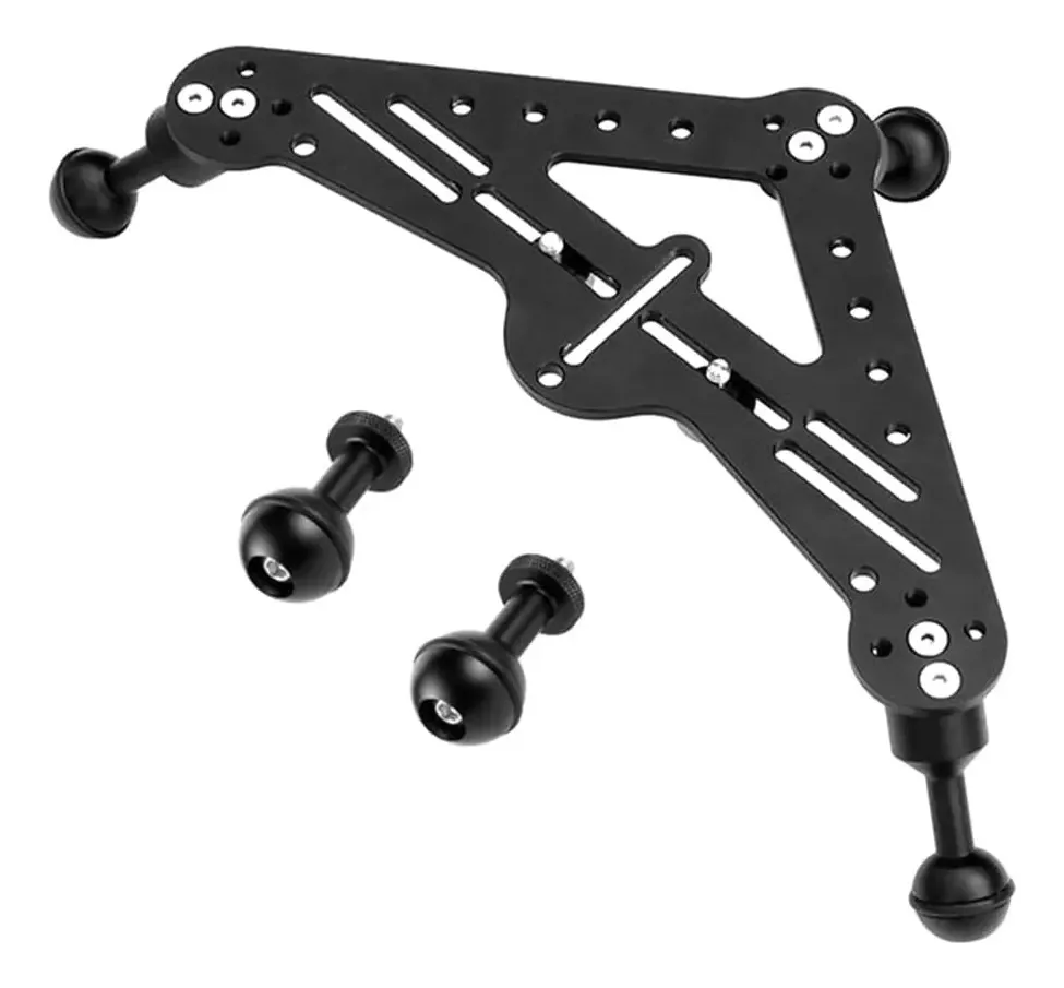 Koarmy Bandeja de Mergulho Estabilizador Triangular de Vídeo Tripé Gimbal Câmera SLR Fotografia Subaquática Base de Suporte de Luz