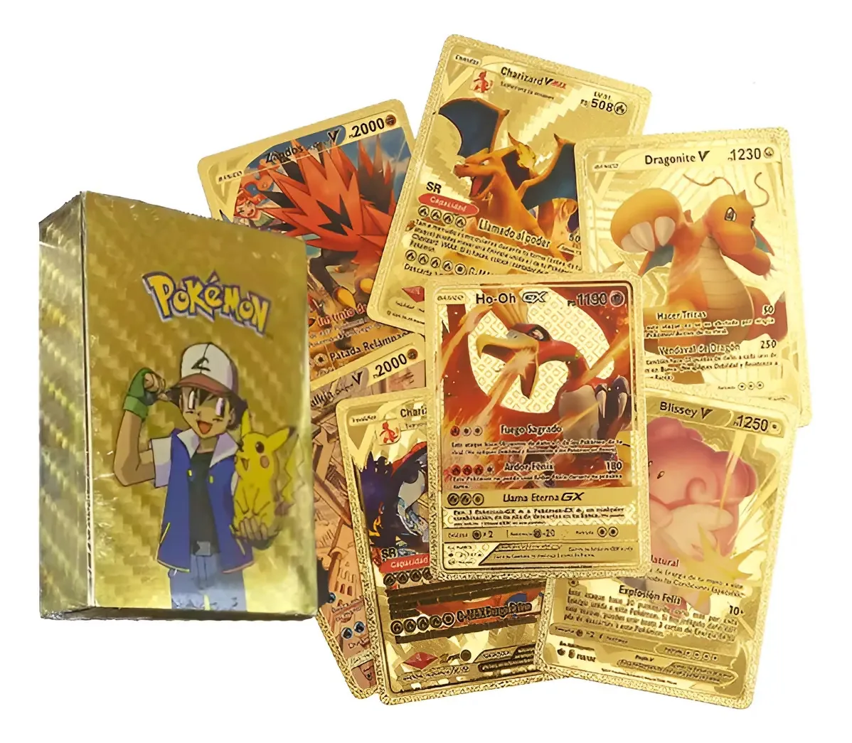 110 cartas, cartas de Pokémon espanholas, jogos de cartas de Pokémon