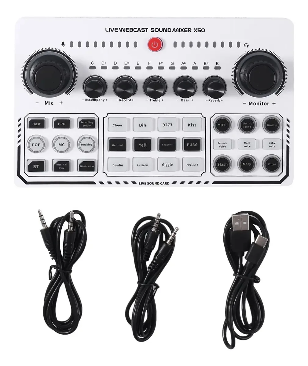 Xeodaun X50 - Placas de som profissionais para gravação e streaming em estúdio