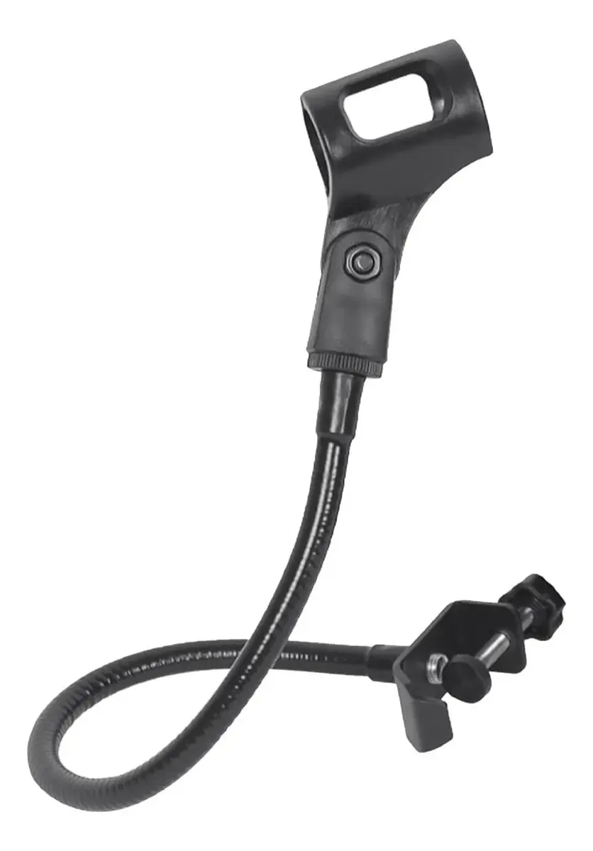Soaying Suporte de Microfone Suporte de Microfone com Pescoço de Ganso Flexível 360 Graus Suporte de Braço de Microfone Ajustável para Mesa com Clipe