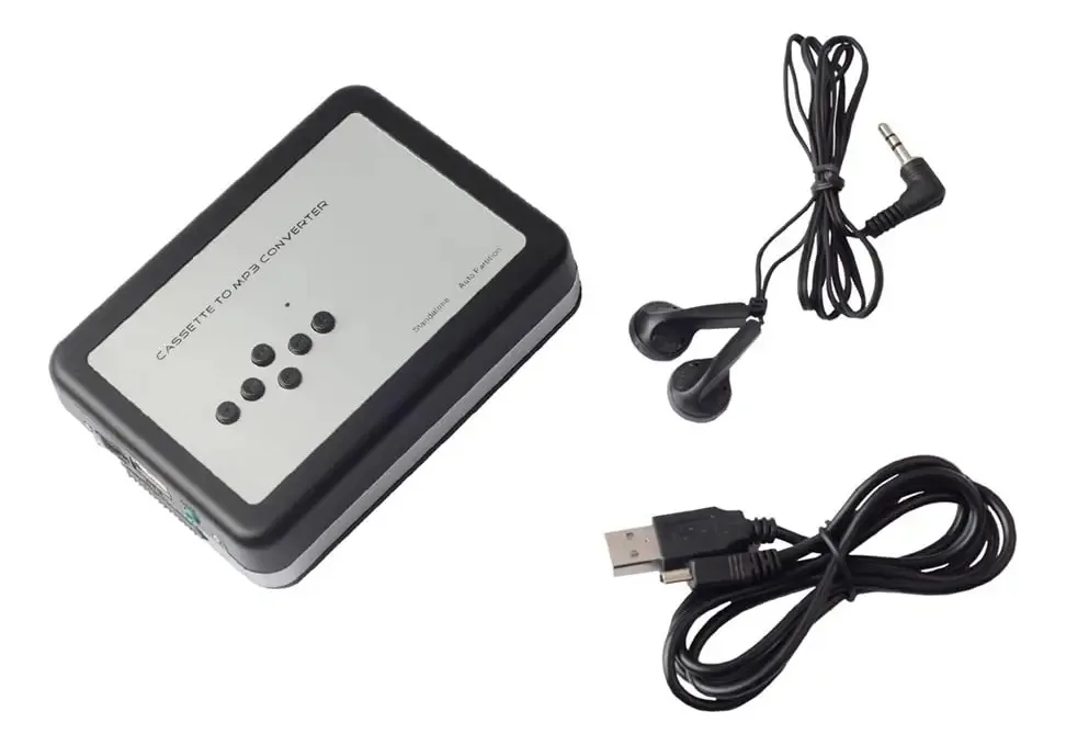 Conversor de Fita Cassete para MP3 Captura de Fita USB Reprodutor de Fita Walkman Conversão de Fitas para U-disk